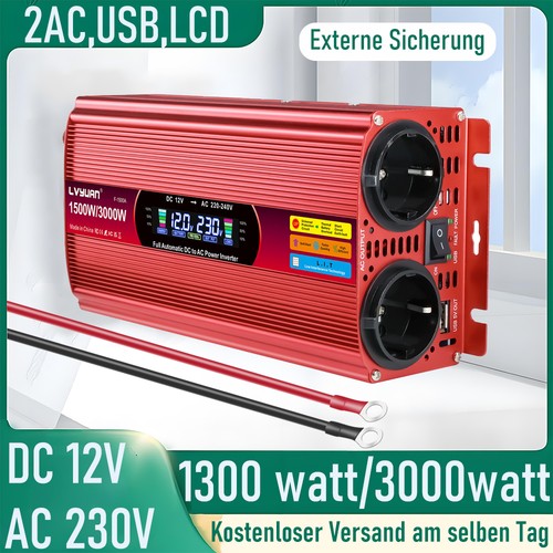 1500w 3000w wechselrichter 12v - 1500w,