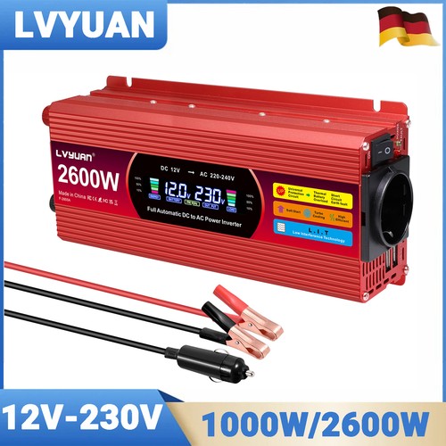 1000w 2600w wechselrichter 12v - 1000w,