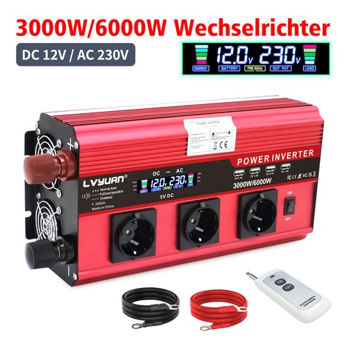 3000w 6000w 12v - 12v, 230v