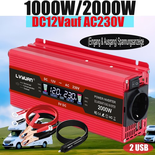1000w 2000w wechselrichter 12v - 2000w,